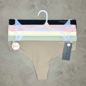 Danskin Women's No Show Lightweight Panties Set of 5